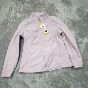 Andrew Marc Womens Ribbed Zip-Up Jacket Lavender S Polyester Blend NWT 6611